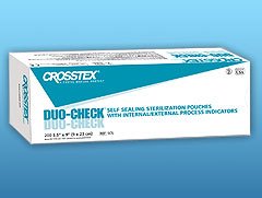 Crosstex SCZ Duo-Check Sterilization Pouches, 2" x 8" Size (Pack of 200)