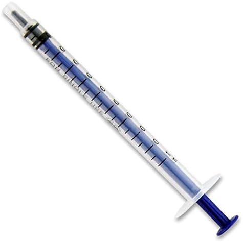 WITUSE 1 mL Nutrient Syringe Measurement Garden Syringe Animal Feeding Syringe Oil Dispensing Syringe 20 Pcs (No Needle)