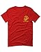 Marines Marine Corps USMC Logo Seal United States America USA American for Men T Shirt (Red, X-Large)