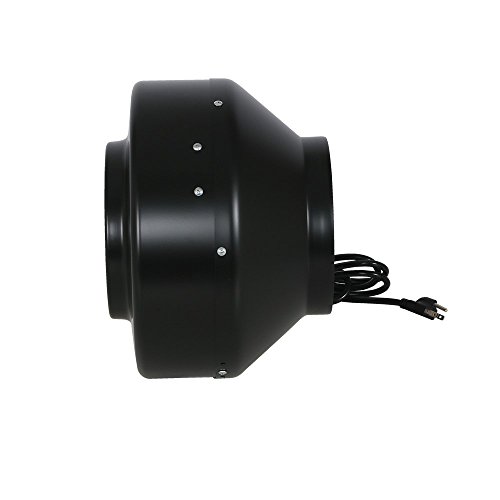 image for HURRICANE GL56736580 736580 Centrifugal Inline, 8-Inch, Black Built-in