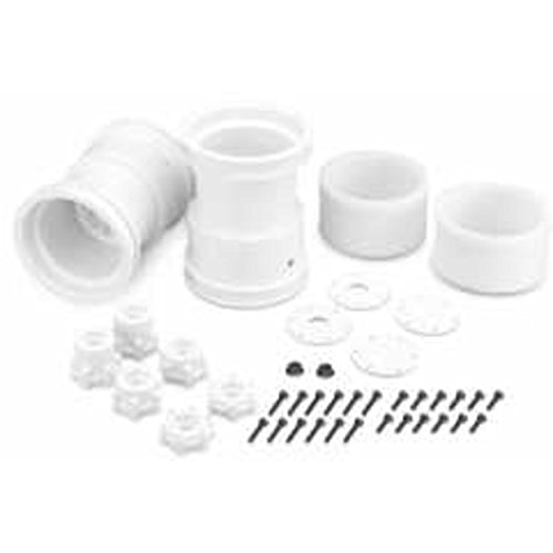 JConcepts Tribute 2.6 x 3.6" Monster Truck Wheel (White) (2)