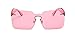 YABINA Spring Summer Oversized Women Square Sunglasses Fashion Men Rimless Tint Lens Glasses (2)