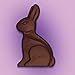 DOVE Easter Dark Chocolate Candy Solid Easter Bunny 4.5-Ounce Box