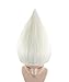 Halloween Party Online Troll Wig, Silver Adult White HM-085
