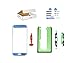 MD0410 Screen Repair Kit Compatible with Samsung Galaxy S7 Edge G935 - Front Outer Lens Glass Replacement (Coral Blue)