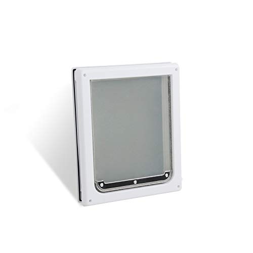 Pet Flap Door for Dogs 2 Ways Locking Pet Flap Door Wall Entry Pet Door