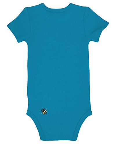 Panoware Bee Funny Baby Bodysuit | For Fox Sake, Cobalt, 3-6 Months