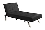 DHP Emily Chaise Lounger, Black (Kitchen)