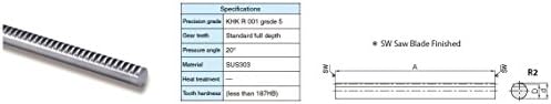 KHK SURO2.5-1000, 2.5, 127 Tooth, Stainless Steel Round Racks