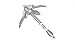 YakGear AG3B Grapnel Anchor - 3.3 lbs., Bulk Packaging