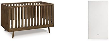 Nifty Timber 3-In-1 Crib with Pure Core All-In-One Dry Organic Mattress