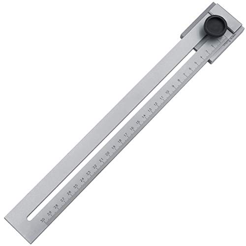 Stainless Steel Ruler, 0-300mm Stainless Steel Ruler Metal Ruler Scribing Marking Gauge Cut Scraper Ruler for Woodworking Measuring