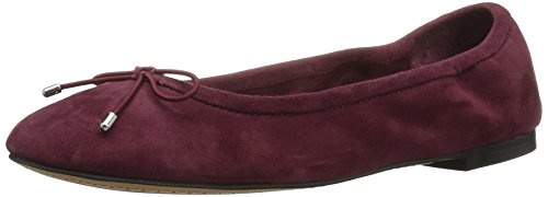 206 collective women s madison suede ballet flat, burgu…