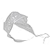 Iconikal Clear Plastic Rain Bonnet Hair Cover Poncho Hood - 5 Pack