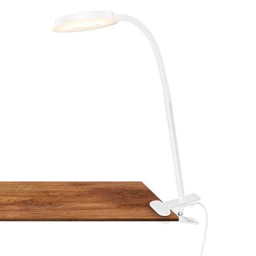 BRILONER Desk Lamp with Cable Switch, Warm White Light Color, Swivelling, Reading Lamp, Clip Lamp, Bedside Lamp, Reading Lamp, Desk Lamp, Bed Lamp, 26 x