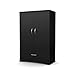 South Shore Step One Armoire-Pure Black