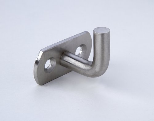 High Quality coathook, Clothes Hook with an Oval Lower Plate Massive Stainless Steel, rustproof