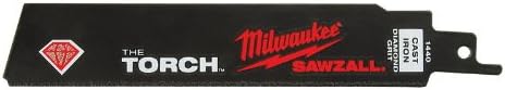 2 each: Milwaukee the Torch Diamond Grit Sawzall Blade (48-00-1440)