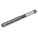 Uxcell a16061300ux0436 135mm Long 1/2 Inch Cutting Dia 6 Flutes Straight Shank Tool Steel Hand Reamer