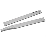 Gadjit Exten Vac Flat Vacuum Cleaner Attachment Hose Extender (Gray)- 36" Reach Under Fridge and Heavy Furniture, Vacuums Up Dirt and Dust Bunnies, Great for Big and Small Cleaning Projects