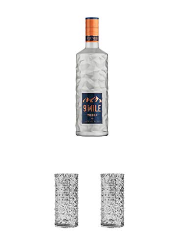 9 Mile Vodka Deutschland 3,0 Liter + 9 Mile HIGHBALL Vodka Glas 1 Stück + 9 Mile HIGHBALL Vodka Glas 1 Stück