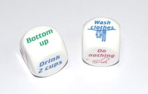 GtMALL White House Work Family + Drinking Dice Game Dice Novelty Lovers Gift , 2pcs