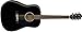 Fender CD-60S Right Handed Acoustic Guitar - Dreadnought Body - Black