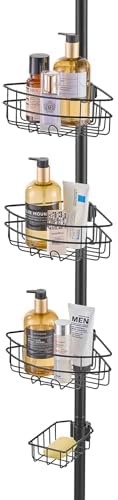 VEVOR Shower Corner Caddy Tension Pole, 39"-125" Adjustable Height view 10