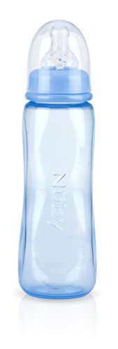 Nuby Standard Neck Tinted Bottle, 8 Ounce, Colors May Vary