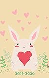 2019 - 2020: Agenda Scolaire 2019 - 2020 / Une page par jour / Planificateur Académique / Lapin mig by Love to Write