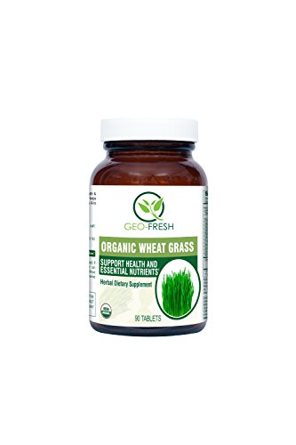 Geo-Fresh Organic Wheat Grass Tablet (90 Tablets) - 500 mg - Thumbnail 3