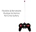 Haktoys Remote Control Sports Car: Radio Control Racing Toy Vehicle with LED Flashing Lights - Great Gift for Kids, Boys and Girls (Red)