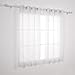 Deconovo White Sheer Curtains 63 Inch Length Grommet Voile Drape Curtains for Living Room 2 Panels 52x63 Inch