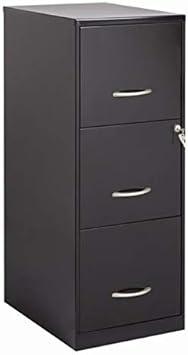 Bowery Hill 3 Drawer Letter File Cabinet In Black Office Products Amazon Com