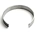 Grooved Stainless Steel Men's Cuff Bracelet