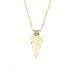 LUX ACCESSORIES Gold Tone Boho Faux Red Howlite Stone Teardrop Layered Necklace