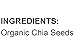 Food to Live - Organic Black Chia Seeds, 8 Ounces Non-GMO, Whole, Sproutable, Vegan, Kosher, Keto, Sirtfood, Bulk. Rich in Essential Fatty Acids, Fiber, Protein.