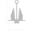 SeaSense-5-4lb-Galvanized-Slip-Ring-Economy-Anchor SeaSense-5-4lb-Galvanized-Slip-Ring-Economy-Anchor