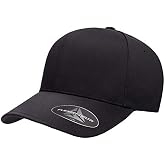Flexfit Men's Delta Seamless Baseball Cap, Black, Large-X-Large | Stain Blocking, Three-Layer Multifunctional Sweatband, Water Repellent Technology, Lightweight Fabric