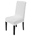 uxcell Dining Chair Cover,Stretch Bar Stool Slipcover Kitchen Chair Protector Spandex Chair Seat Cover for Home Decorative/Dining Room/Party/Wedding (Medium,White)