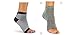 Freetoes Toeless Sock X 2 Pair (1- Grey ,1-Black/White Stripe)