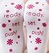 Baby Be Mine Labor and Delivery Non Skid Socks Maternity (6-10, Pink)
