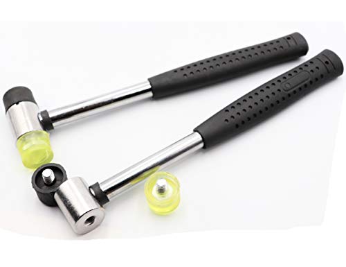 LBY Jewelers Dual Head Hammer Metal Hammer Steel Handle Hammer Set Pack of 2