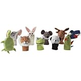 IKEA Titta Djur 10 pc Animal Finger Puppet Set