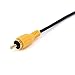 Yeworth 3.5mm 1/8 inch Mono Male Plug to RCA Male Jack Audio Cable Cord Gold Plated 1.8m (6Ft)