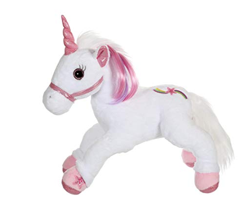 Joy Toy ID55648 - 55648 Kuschelweiches Einhorn Plüschfigur Lica Bella mit LED, Mehrfarbig – Bild 3
