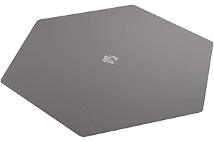 GameGenic Magnetic Dice Tray: Hexagonal: Black/Gray - Durable and Sturdy Dice Tray – Compatible with Board Games and TCGs/OCG