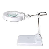 Liang Yu Magnifying Glass - High Magnification Desktop Magnifier LED With Light HD Elderly Reading Beauty Repair Table Mobile Phone Repair Desk Lamp Super Lens Micro-engraving Welding Inspection Workb