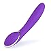 Silicone Vibrator, Bestimulus 12 Speeds G Spot Vibrator USB Rechargeable Vibrating Massager (Purple)