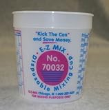E-Z Mix EMX-70032L 1-Quart Plastic Mixing Cup Lids, Box Of 100
